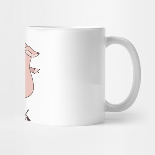 Pulled Pork, Funny Cute Pigs by Dreamy Panda Designs